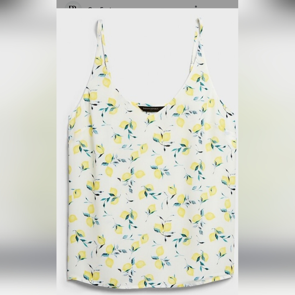 Banana Republic Lemon Tank Top M Petite